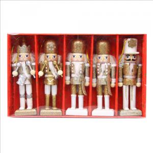 Diótörő, 5 db-os szett fehér 13 cm