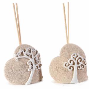 Életfa mintás, szív alakú illatosító