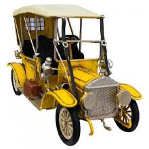 Fém oldtimer autó modell, makett