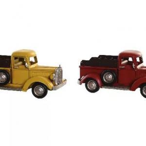 Fém retro platós autó modell, makett