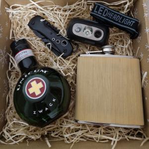 Karácsonyi ajándékbox Férfiaknak Unicumos kis doboz