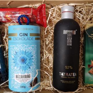 Karácsonyi Tatra teás ajándékbox gines csokoládéval