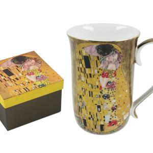 Klimt arany vagy fekete bögre 4 dl díszdobozban