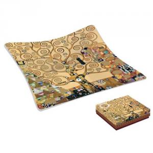 Klimt üvegtál - Életfa/The Kiss/Beteljesülés