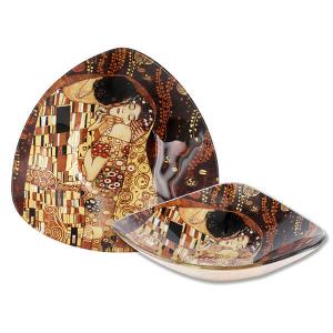 Klimt üvegtál háromszög formával