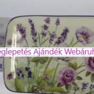 Levendula mintás süteményes / kínáló tál