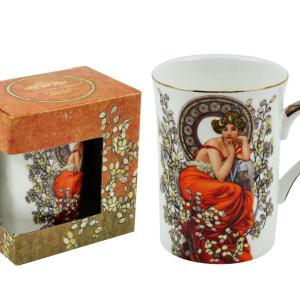 Mucha bögre 3 dl díszdobozban