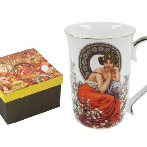 Mucha bögre 3 dl díszdobozban