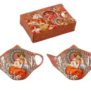 Mucha mintás teafilter tartó, 2 db