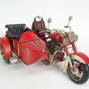 Oldalkocsis motor makett, retro