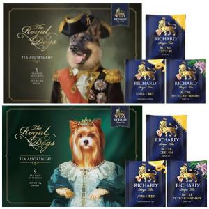 Richard Royal 18 gr. Boríték Válogatás Tea Dogs Bulldog 4 féle kutya mintával