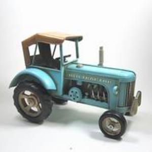 Traktor makett ( kék ), retro