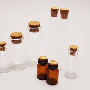 Üvegcse, szett parafadugóval 8 db / csom