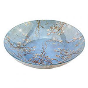 Van Gogh Mandulavirágzás vagy Íriszek kerek üvegtál díszdobozban - 30x6 cm