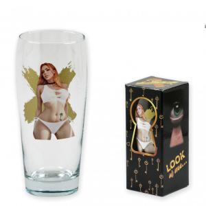 Vetkőzős ( női ) sörös pohár