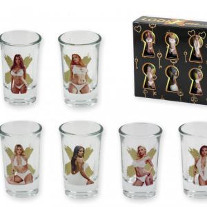 Vetkőzős stampedlis férfi vagy női pohár szett