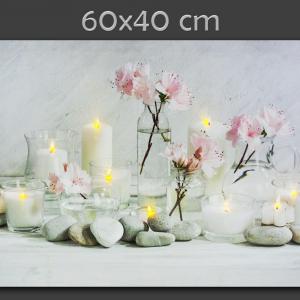 Világító romantikus falikép 60×40 cm méretben
