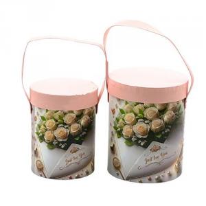 Virágos mintájú papírdoboz, 2 db-os