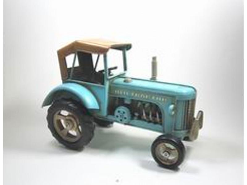 Traktor makett ( kék ), retro
