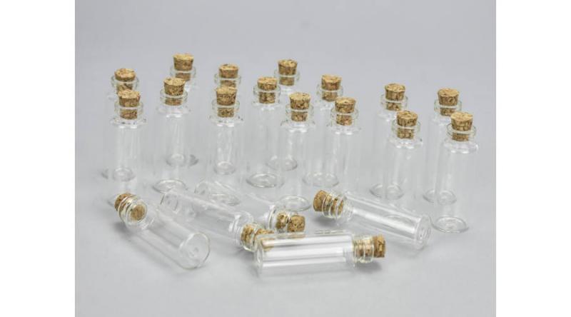 Üvegcse parafadugóval 4.5 x 1,5 cm 20 db/csomag