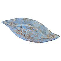 Van Gogh Mandulavirágzás üveg kínálótál - íves 25,2x12 cm