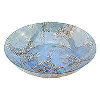 Van Gogh Mandulavirágzás vagy Íriszek kerek üvegtál díszdobozban - 30x6 cm