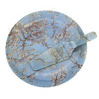 Van Gogh Mandulavirágzás vagy Íriszek tortatál süteményes lapáttal - díszdobozos