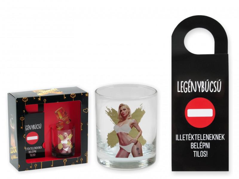 Vetkőzős ( női ) whiskey pohár