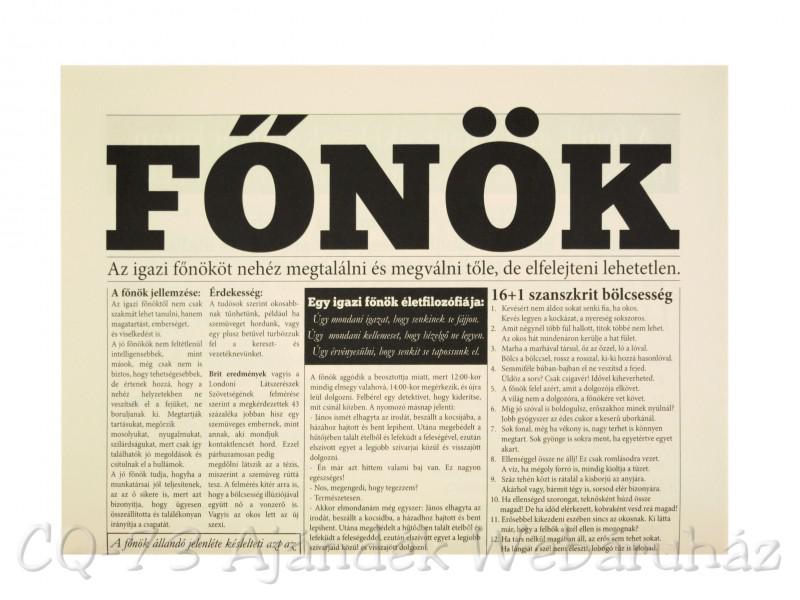 Vicces újság Főnök 32x46 cm