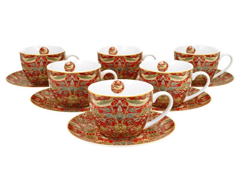 William Morris 6 személyes teás szett díszdobozban