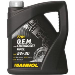 Mannol 7701 O.E.M. Chevrolet Opel 5W30 4L