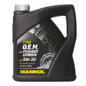 Mannol 7703 O.E.M. Peugeot Citroen 5W30 4L