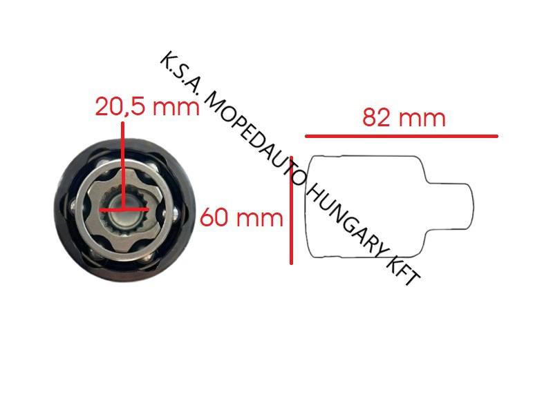 Belső féltengely csukló AIXAM