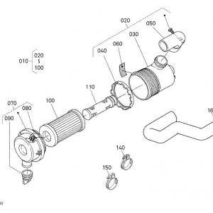 Kubota levegőszűrő HENGER