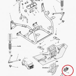 Motortartó gumibak Ligier / Microcar foleg DCI motor