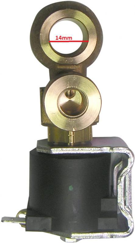 HASZNÁLT Lombardini leállító szelep - 14mm / 10mm