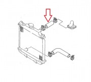 Kubota hűtő cső felső