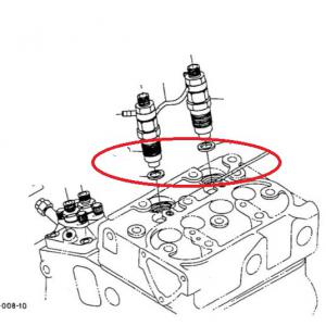 Kubota porlasztó alátét