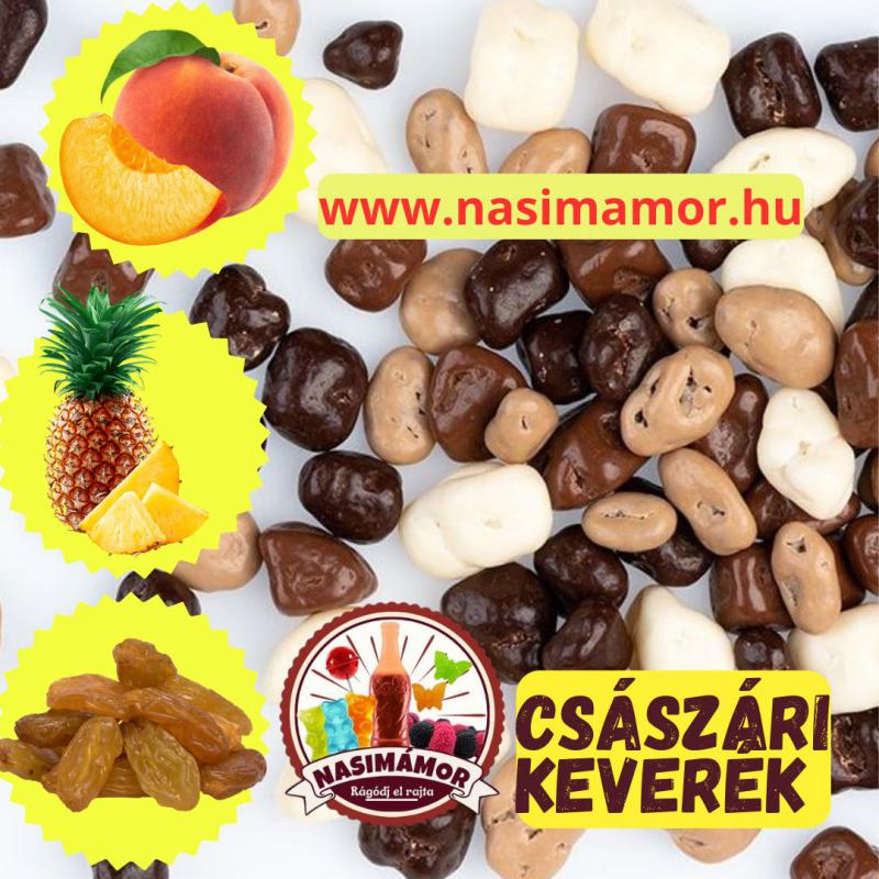 Császári Csemege  500g (sárgabarack, mazsola, ananász csoki bevonóval)