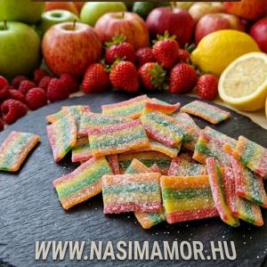 4x10 dkg Savanyú szivárványos szalag