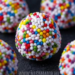 Cukrozott színes gumicukor golyók