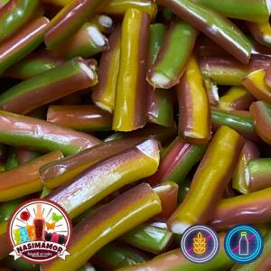 Gyümölcsös töltött szivárvány rúd 1 kg