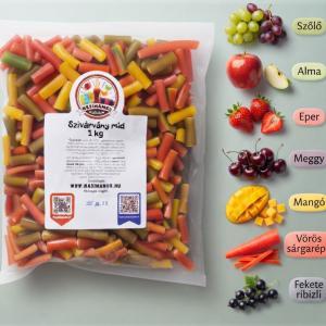 Töltött szivárvány rúd különböző ízekben 1 kg