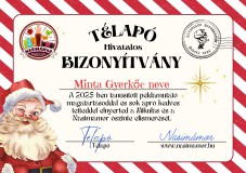 Télapó bizonyítvány