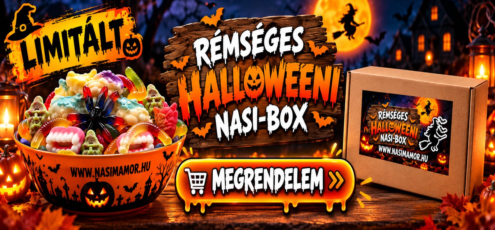 Rémisztő Halloweeni Nasi-Box