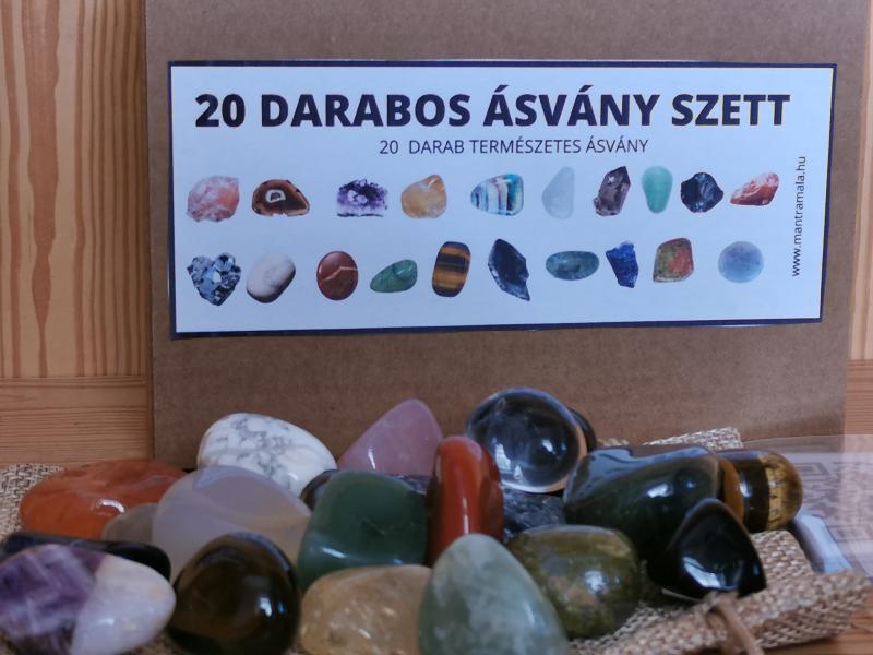 20 darabos ásvány szett