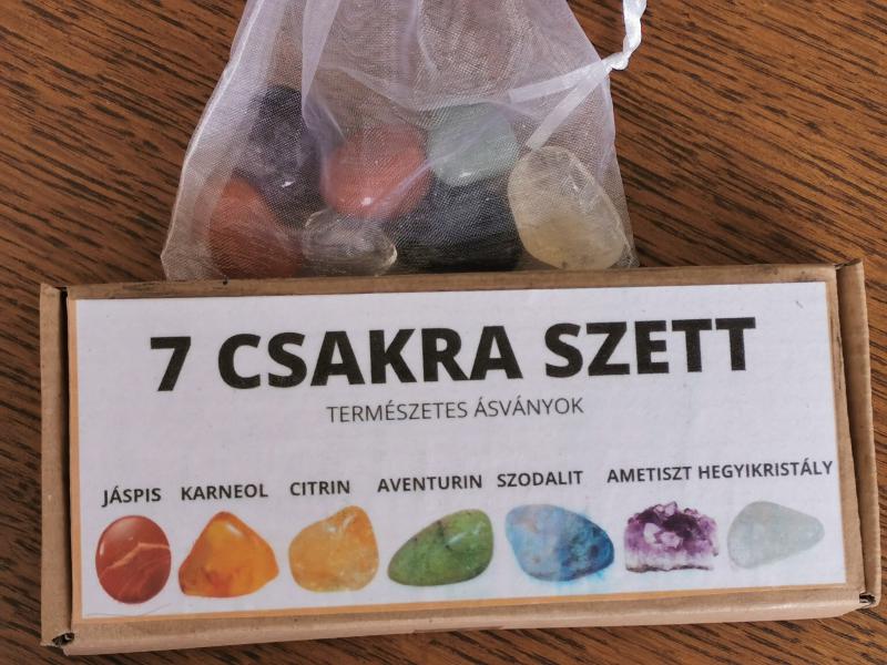 7 Csakra Ásvány Szett csakra karkötővel