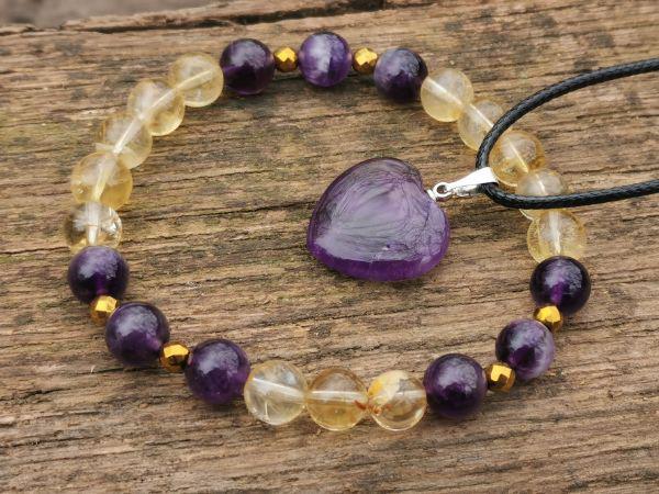 Ametiszt - Citrin szett