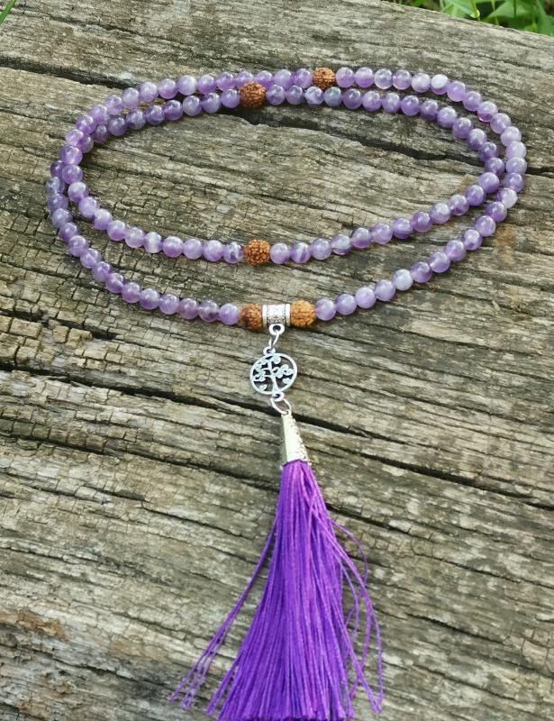 Ametiszt mala nyaklánc