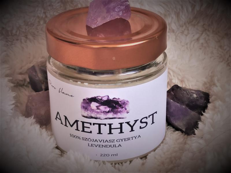 Ametiszt szójaviasz gyertya